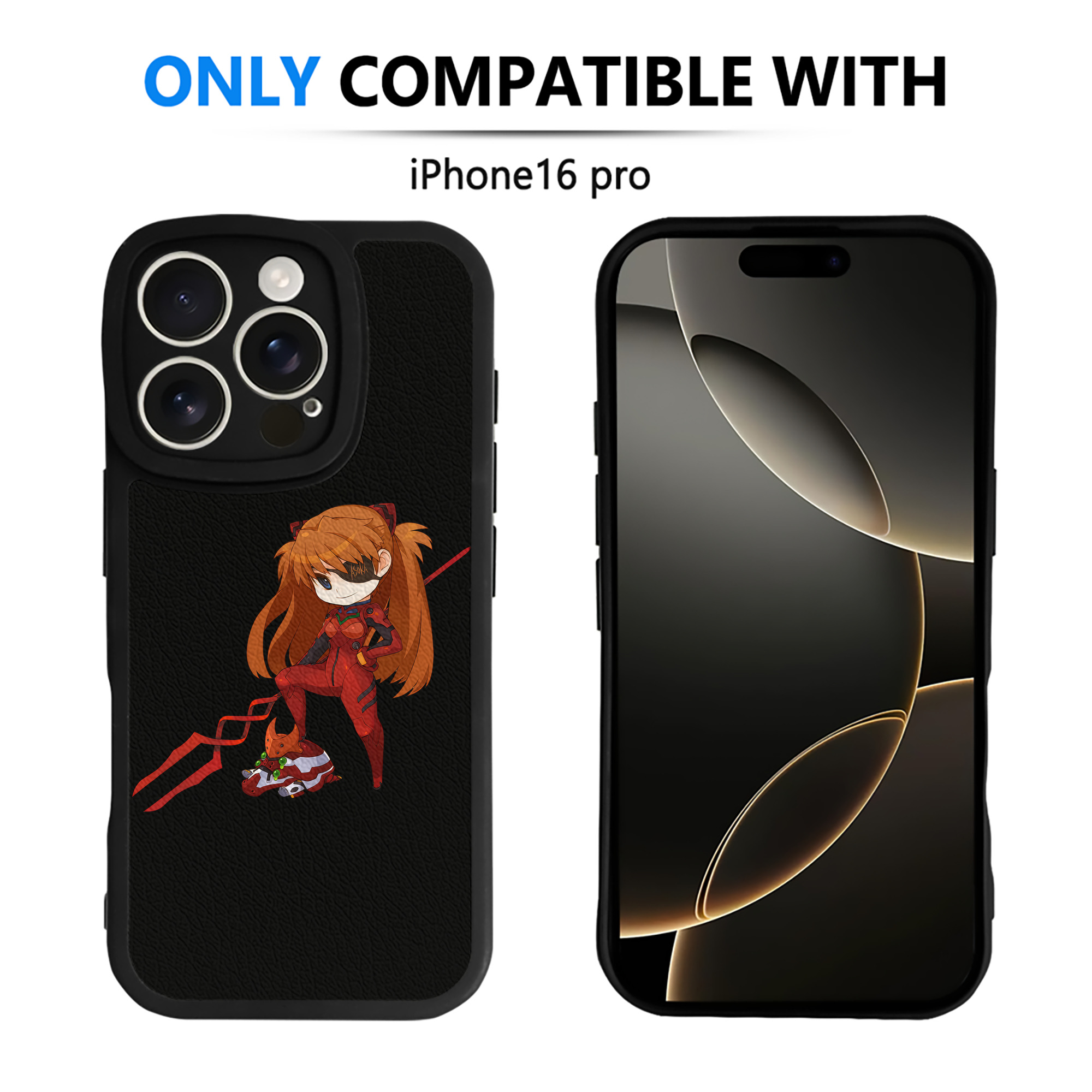 （画像用） EVA 新世紀エヴァンゲリオン 【iPhone 16シリーズ対応】シリコンスマホケース（レザー調） 材質：シリコン